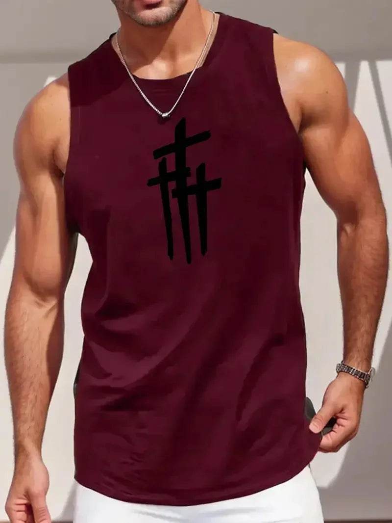 Men's Summer Round Neck Tank Top - Casual Gym Fitness Vest - Buy Center