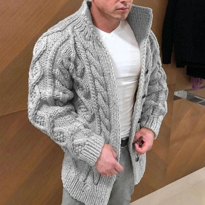 SANWOOD Men's Knitted Cardigan - Warm, Casual & Stylish for Winter - Buy Center
