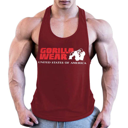 Men's High-Quality Cotton Fitness Vest - Sweat-Absorbent Bodybuilding Top - Buy Center
