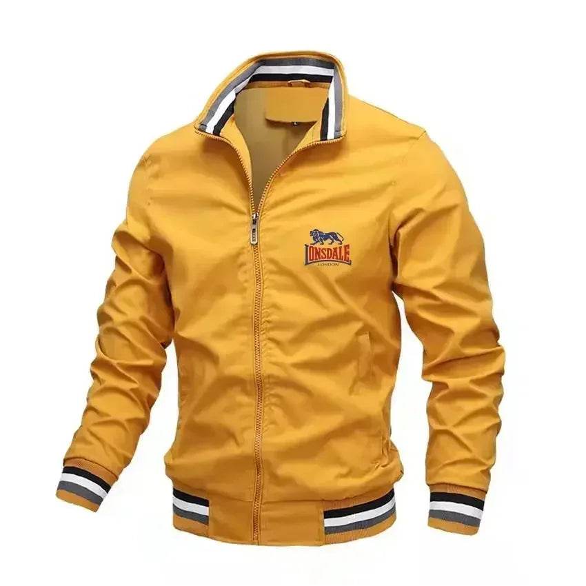 LONSDALE Men's Slim Fit Aviator Jacket - Spring Autumn Casual Fashion - Buy Center