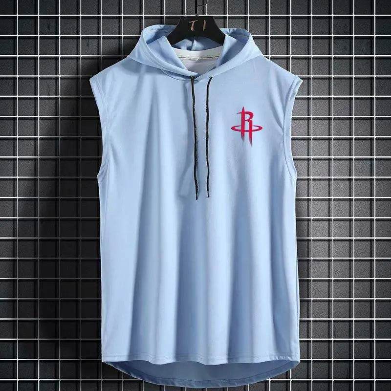 Summer Basketball Hooded Vest - Breathable Quick-Dry Sleeveless Top - Buy Center