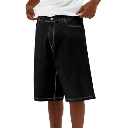 Men's Summer Denim Shorts with Pockets - Trendy Casual Streetwear - Buy Center