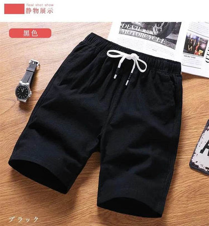 Asyabuykal Men's Slim Fit Knee Length Shorts - Cotton Linen, Breathable Summer Wear - Buy Center