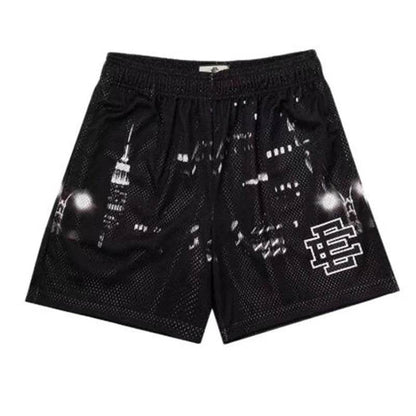 Eric Emanuel Men's Floral Printed Mesh Shorts - 2025 Summer Gym Style - Buy Center