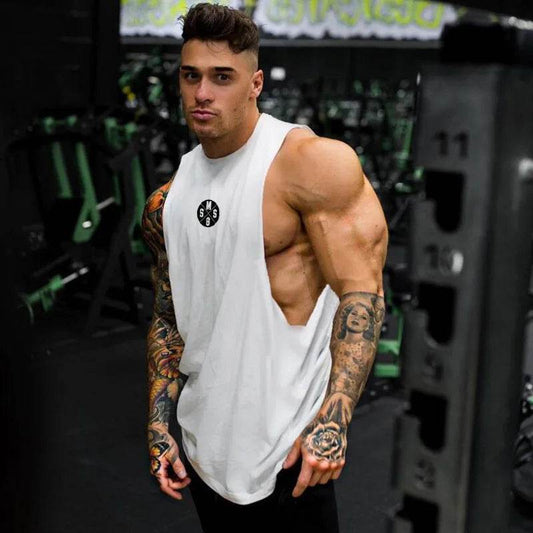 Muscleguys Men's Gym Tank Top - Low Cut Armholes for Fitness & Bodybuilding - Buy Center