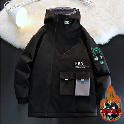 Men’s Pilot Hooded Zipper Jacket - Casual Spring/Autumn Pullover Coat - Buy Center