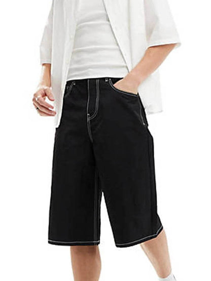 Men's Summer Denim Shorts with Pockets - Trendy Casual Streetwear - Buy Center