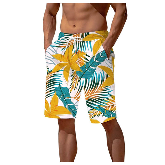 Men's Palm Tree Gradient Fashion Shorts - Quick Dry Summer Swim Trunks - Buy Center