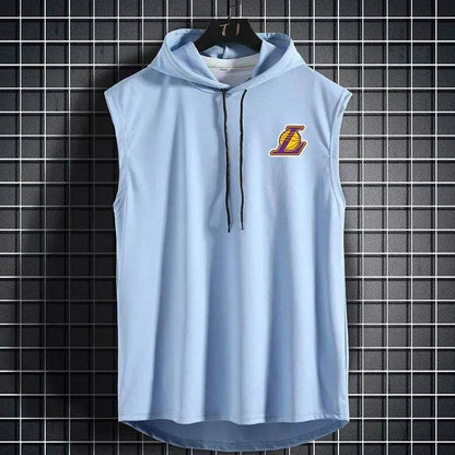 Summer Breathable Hooded Basketball Vest - Quick-Drying Sleeveless Top - Buy Center