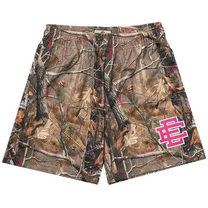 Eric Emanuel Men's Gym Shorts - Floral Print Summer Sports & Beach Wear - Buy Center