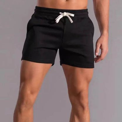 Men's Cotton Sports Shorts - Gray Running Training Three-Quarter Pants - Buy Center