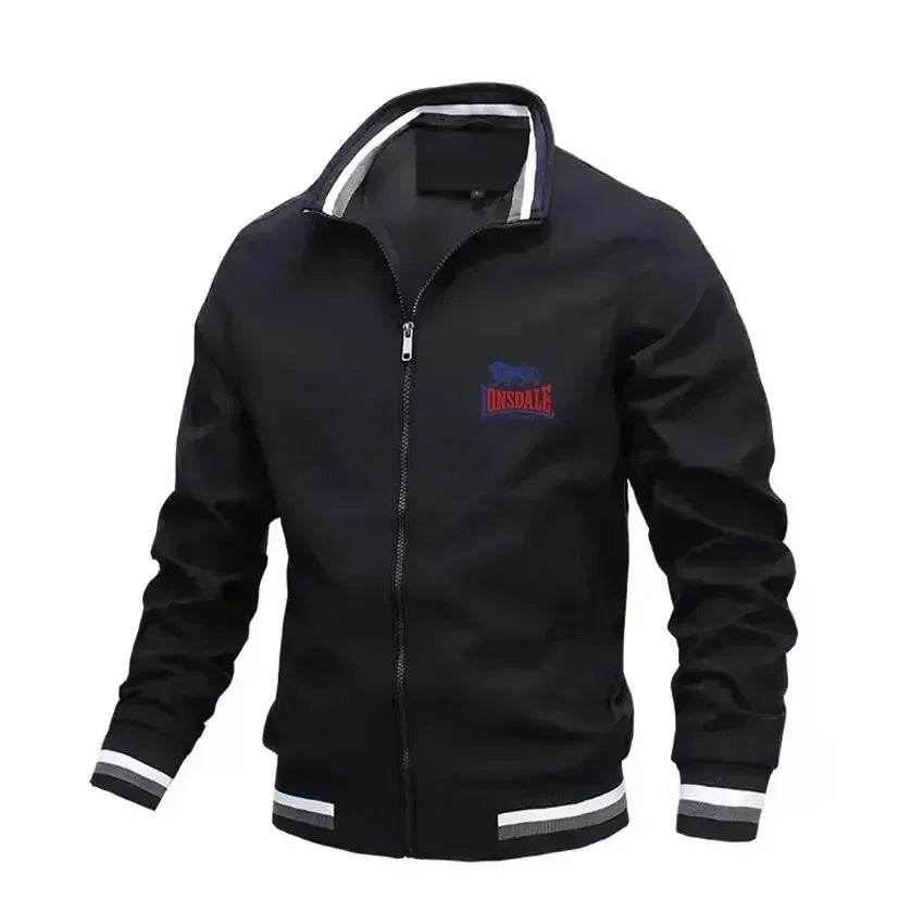 LONSDALE Men's Slim Fit Aviator Jacket - Spring Autumn Casual Fashion - Buy Center