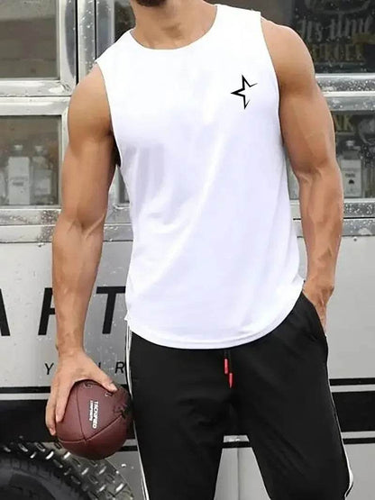 Men's Summer Round Neck Tank Top - Casual Gym Fitness Vest - Buy Center