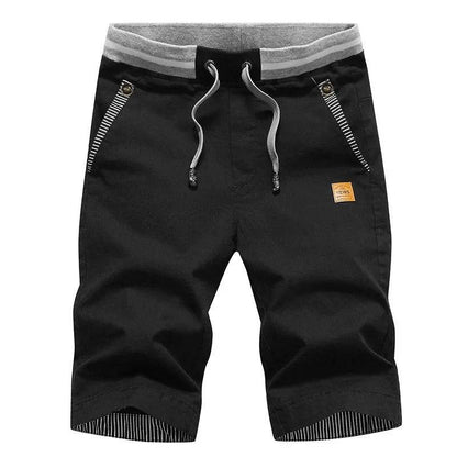 FAVOCENT Men's Summer Casual Cotton Bermuda Shorts - Drawstring Waist - Buy Center