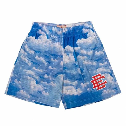 Eric Emanuel Men's Floral Printed Mesh Shorts - 2025 Summer Gym Style - Buy Center