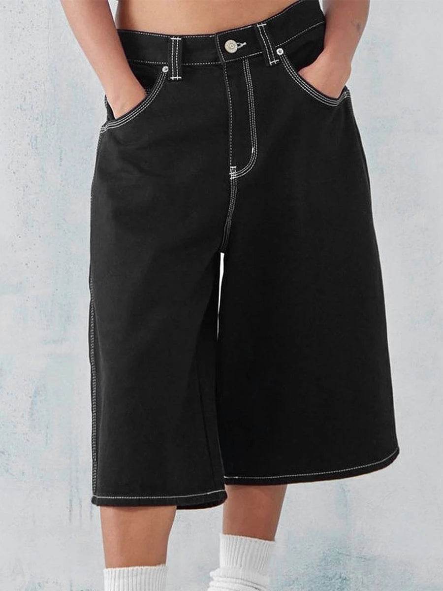 Men's Summer Denim Shorts with Pockets - Trendy Casual Streetwear - Buy Center