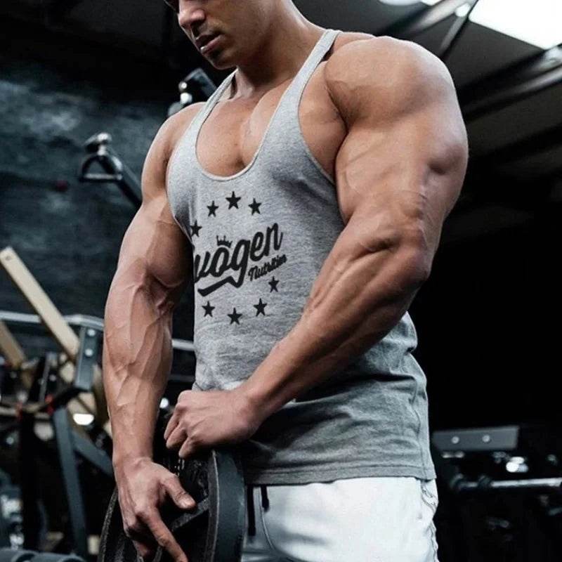 BUCKETSQUAD Men's Printed Tank Top - Cotton Summer Running Vest - Buy Center