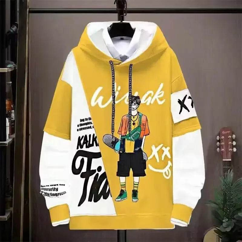 2024 Men's Graphic Hoodie - Casual Hip Hop Style for Streetwear Lovers - Buy Center