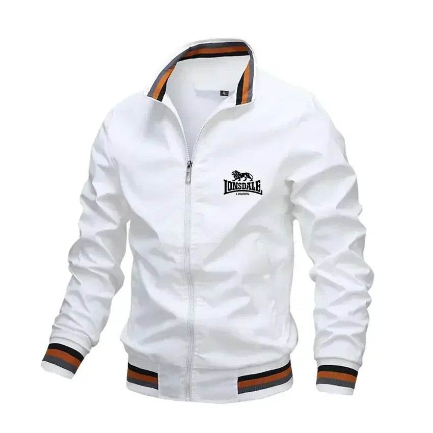 LONSDALE Men's Slim Fit Aviator Jacket - Spring Autumn Casual Fashion - Buy Center