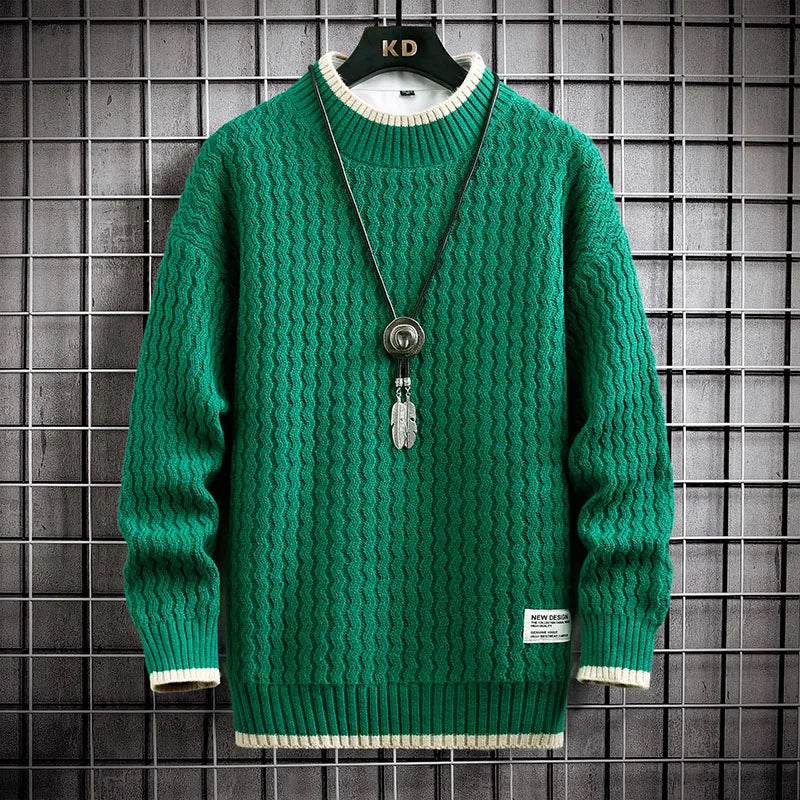 4XL-M Winter Mens Turtleneck Sweater Trend Thick Bottoming Sweater Men Solid Color Casual Jumper Sweater Male Warm Pullovers - Buy Center