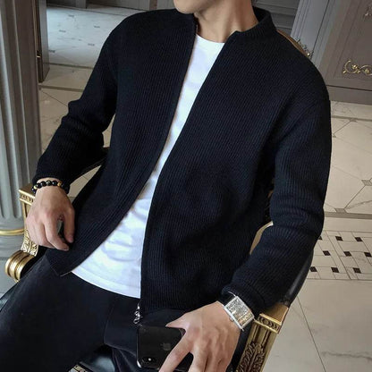 WQAFVG Men's Thick V-Neck Knitted Cardigan - Casual Autumn Winter Style - Buy Center