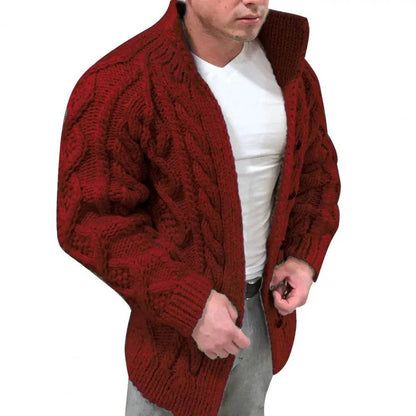 SANWOOD Men's Knitted Cardigan - Warm, Casual & Stylish for Winter - Buy Center