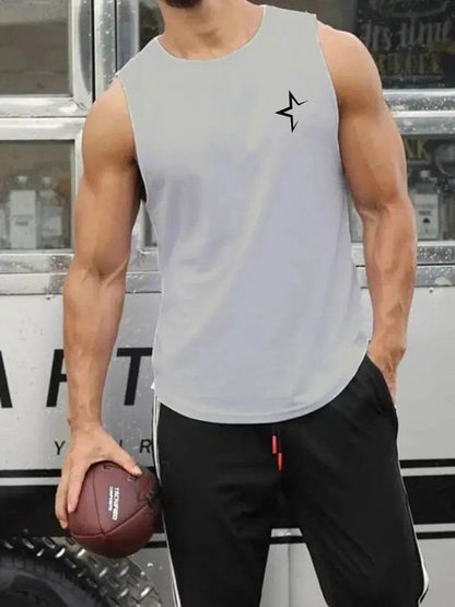 Men's Summer Round Neck Tank Top - Casual Gym Fitness Vest - Buy Center