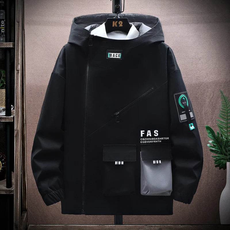 Men’s Pilot Hooded Zipper Jacket - Casual Spring/Autumn Pullover Coat - Buy Center
