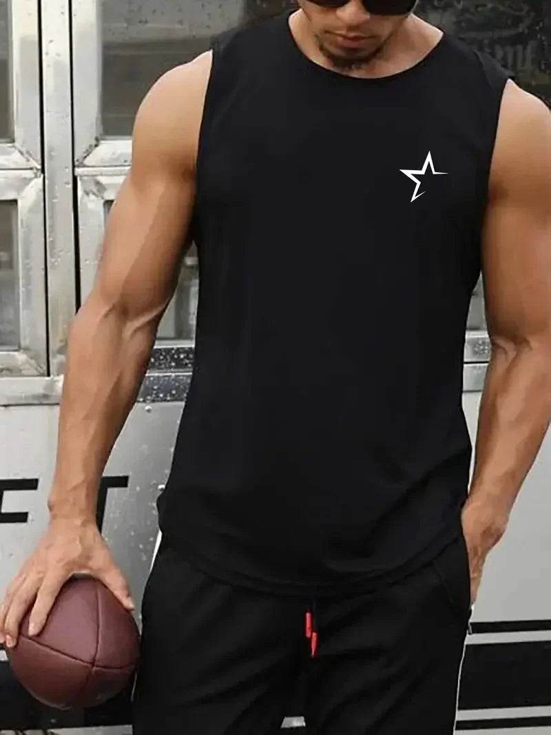 Men's Summer Round Neck Tank Top - Casual Gym Fitness Vest - Buy Center