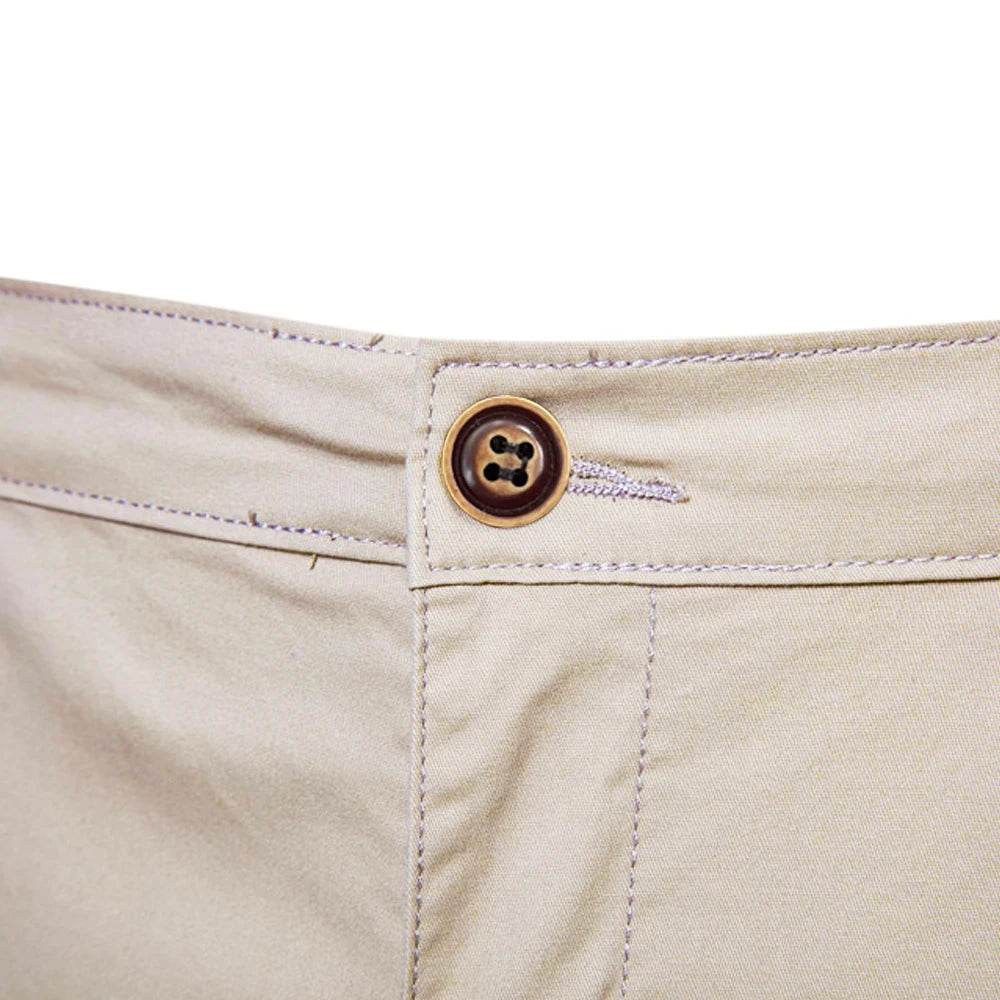 FANWEILIN Men's 100% Cotton Summer Cargo Shorts - Casual Bermuda Style - Buy Center