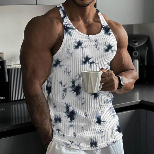 Men's Summer Knit Fitness Vest - Breathable Casual I-Back Design - Buy Center