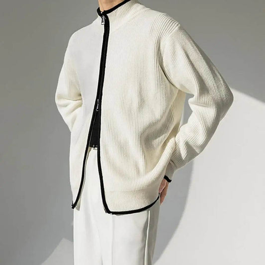 SANWOOD Men's Wool Knit Cardigan Coat - Trendy Three-Color Design - Buy Center