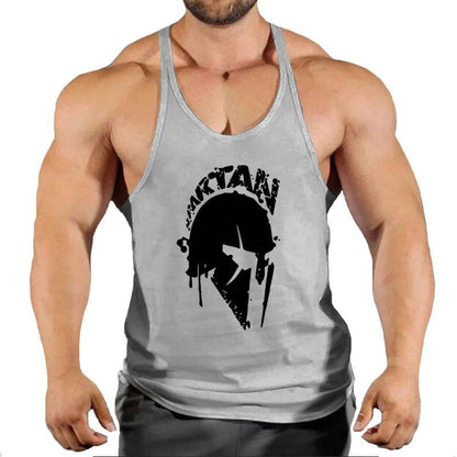 Men's Cotton Gym Singlet - V-Neck Bodybuilding Tank Top for Workouts - Buy Center