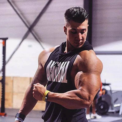 Men's Sleeveless Gym Top - Casual Bodybuilding Fitness Tank Shirt - Buy Center