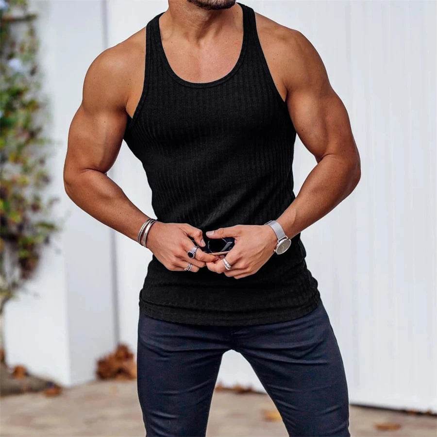 ENUKI Men's Gym Tank Top - Breathable Sleeveless Sports Vest for Summer - Buy Center