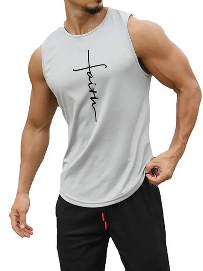 Men's Summer Round Neck Tank Top - Casual Gym Fitness Vest - Buy Center
