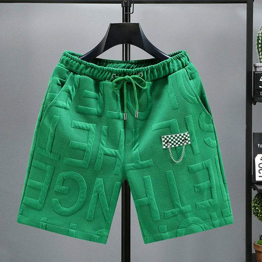 Men's Solid Color Drawstring Shorts - Casual Elastic Waist with Pockets - Buy Center