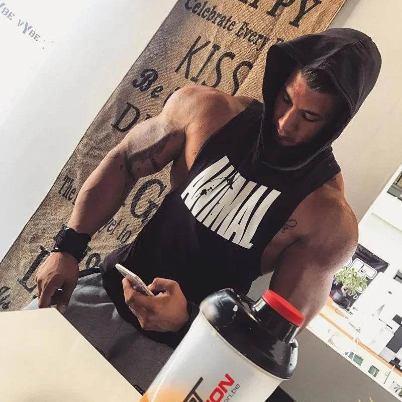 Men's Sleeveless Gym Top - Casual Bodybuilding Fitness Tank Shirt - Buy Center