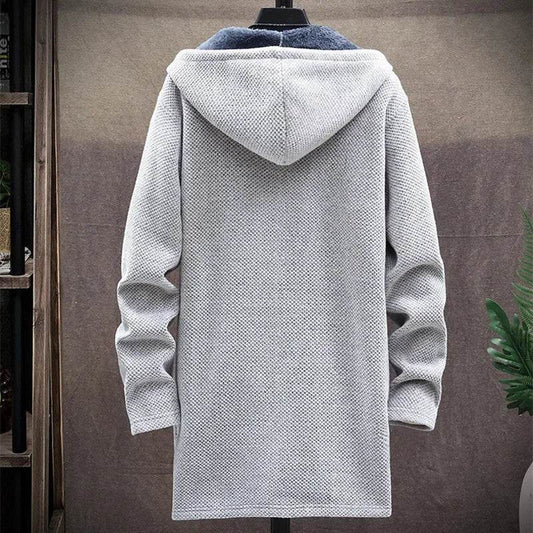 FAVOCENT Men's Winter Fleece Cardigan - Slim Fit Hooded Jacket - Buy Center