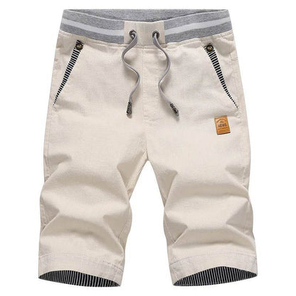 FAVOCENT Men's Summer Casual Cotton Bermuda Shorts - Drawstring Waist - Buy Center
