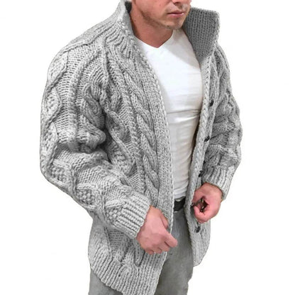 SANWOOD Men's Knitted Cardigan - Warm, Casual & Stylish for Winter - Buy Center