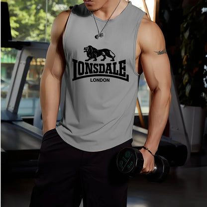 Funny Letter Print Men's Vest - Quick Dry Breathable Tank Top for Summer - Buy Center