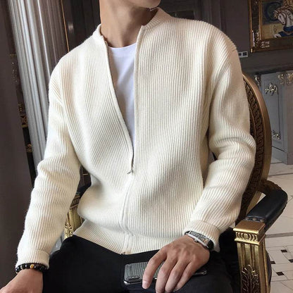 WQAFVG Men's Thick V-Neck Knitted Cardigan - Casual Autumn Winter Style - Buy Center
