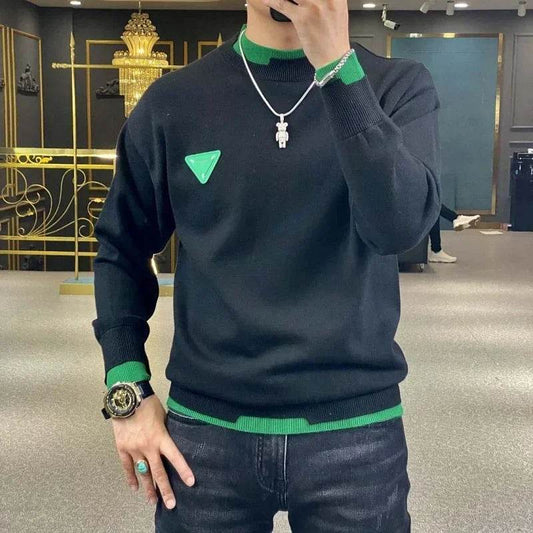 West Chalet Casual Men's Long Sleeve Sweater - Fashion Contrast Pullover - Buy Center