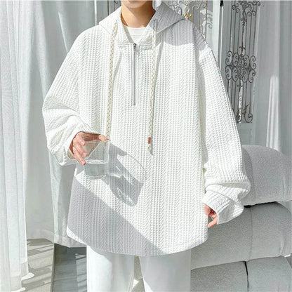 FAVOCENT Men's Hooded Sweatshirt - Casual Loose Pullover for Spring & Autumn - Buy Center
