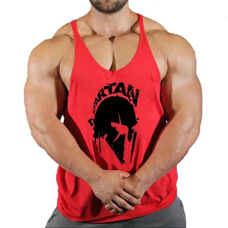 Men's Cotton Gym Singlet - V-Neck Bodybuilding Tank Top for Workouts - Buy Center