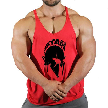 Men's Cotton Gym Singlet - V-Neck Bodybuilding Tank Top for Workouts - Buy Center
