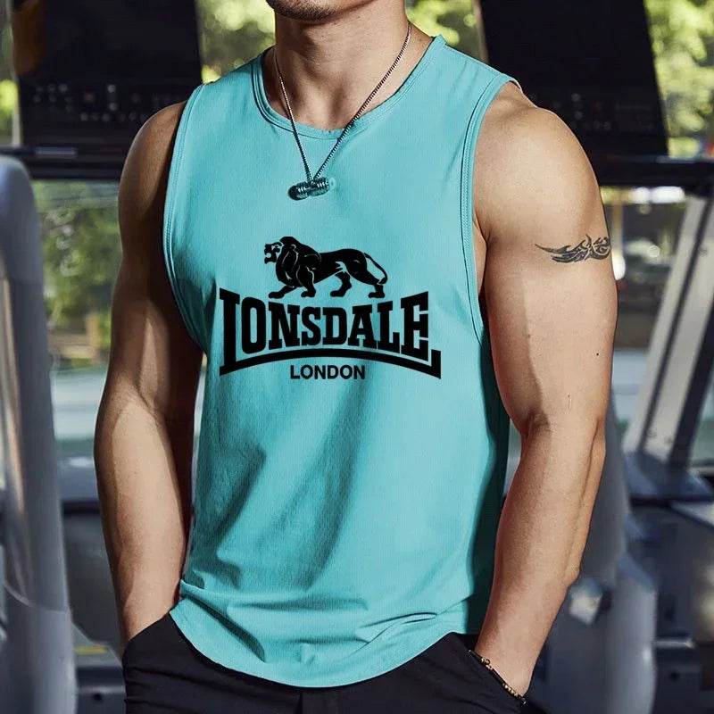 Funny Letter Print Men's Vest - Quick Dry Breathable Tank Top for Summer - Buy Center