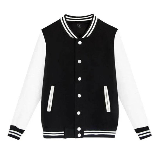 BANGCHANG Fleece Bomber Jacket for Men & Women - Streetwear Print Style - Buy Center