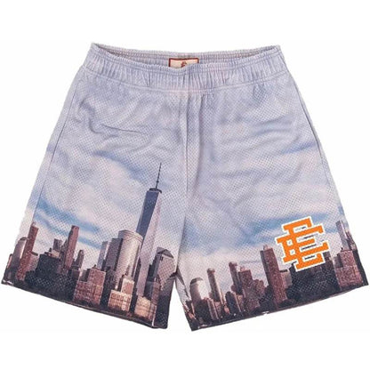 Eric Emanuel Men's Floral Printed Mesh Shorts - 2025 Summer Gym Style - Buy Center